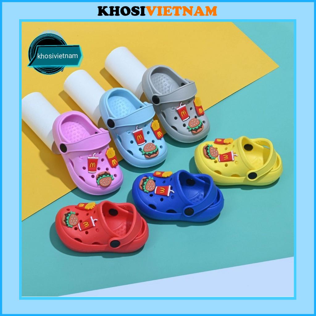 Dép Sục Kèm Sticker Siêu Nhẹ Cực Mềm Êm Chân Đế Chống Trơn Trượt Cho Cả Trai Và Gái 0=&gt;6 Tuổi mã KB15