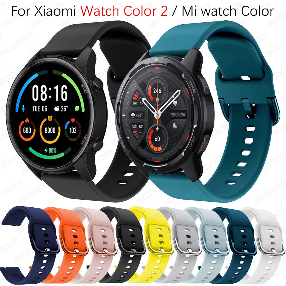 Dây Đeo Silicone Nhiều Màu Cho Đồng Hồ Thông Minh Xiaomi Watch Color 2 / Mi
