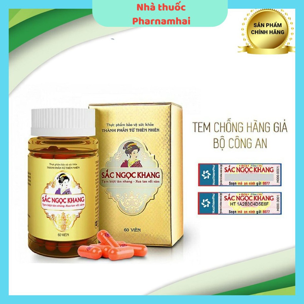 Nhà thuốc Pharnamhai, Viên uống Sắc Ngọc Khang 60v