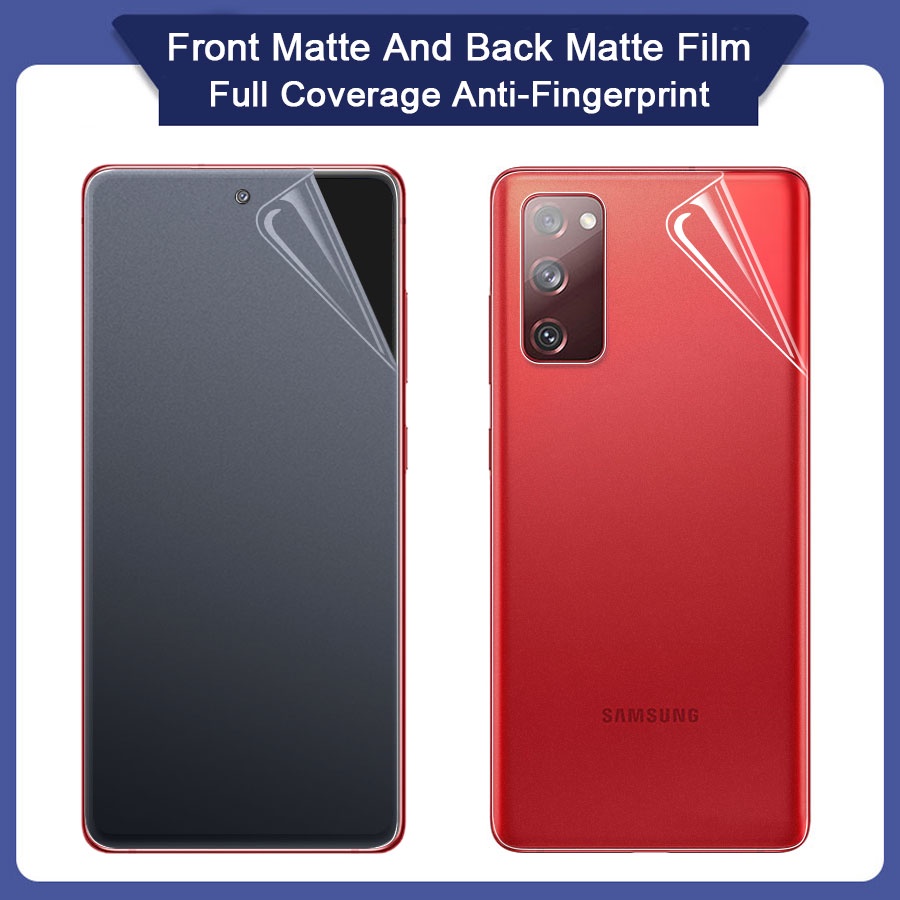 Dán Film dẻo Bảo Vệ Màn Hình AG Chống Vân Tay PPF Ffull màn cong trong suốt Trước Và Sau Cho Samsung Galaxy S22 Note 20 10 9 8 S20 S21 Plus Ultra FE S8 S9 S10 Plus A72 A52 A32 A22 5G A02s A42 A20s A50s A10 A20 A30 A50 A31 A51 A71