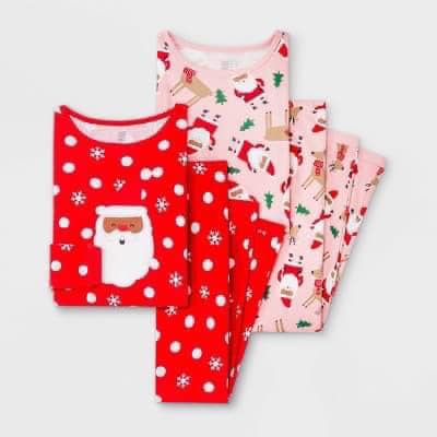Set hai bộ dài tay Carter dư xịn noel BG size 2-5 tuổi