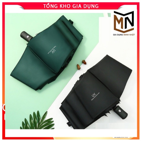 Ô gấp gọn phủ lớp chống tia UV, ô dù chống mưa nắng chất lượng cao MỞ BẰNG TAY [Free Ship]