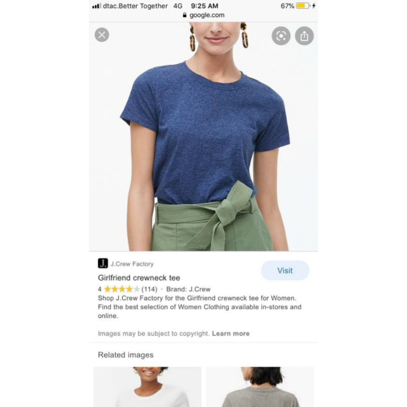 Áo thun cotton xước JCrew-hàng xuất xịn