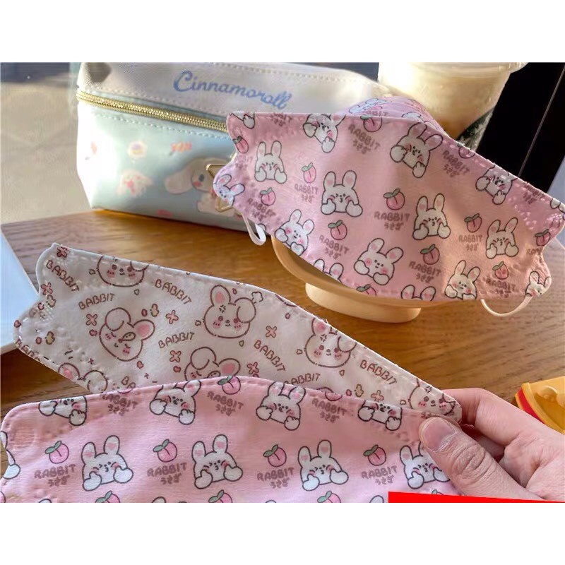 (Bán lẻ) Khẩu trang KF94 Hàn Quốc in hình dễ thương đủ mẫu Pandinee KT02