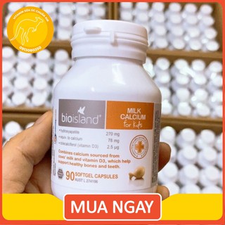 [ CHÍNH HÃNG 100% ] Viên uống Bio island Canxi milk 90 viên của Úc - ĐỦ BILL