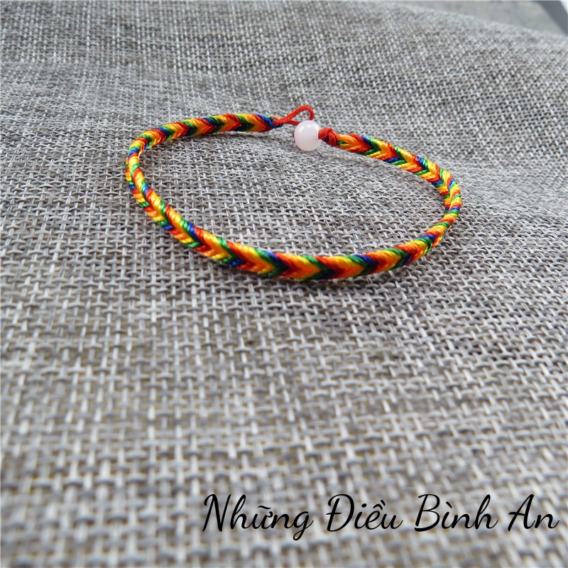 Vòng tay ngũ sắc kết chỉ đỏ Nepal Tây Tạng đã được th.ỉ.n.h mang lại bình an may mắn 💕FREESHIP 50k💕 - Những Điều Bình An