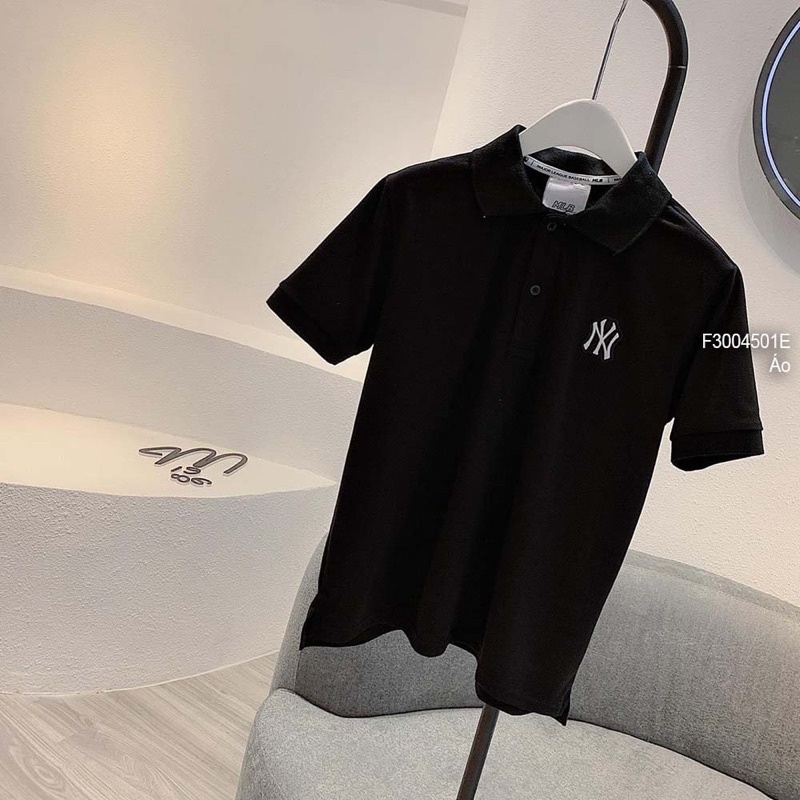 Áo polo ngực thêu logo Nyi cổ bẻ tay con 0422