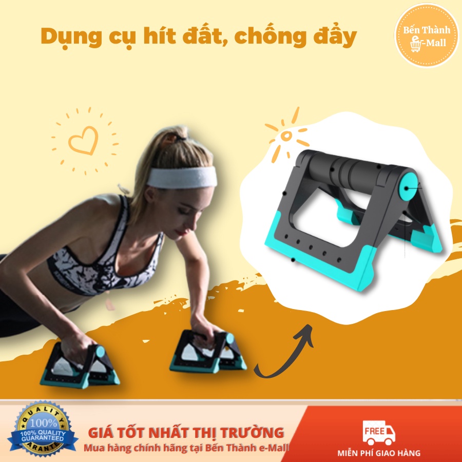 DỤNG CỤ HÍT ĐẤT CHỐNG ĐẨY, TẬP NGỰC VAI BỤNG, DỤNG CỤ TẬP THỂ DỤNG NAM NỮ TẠI NHÀ