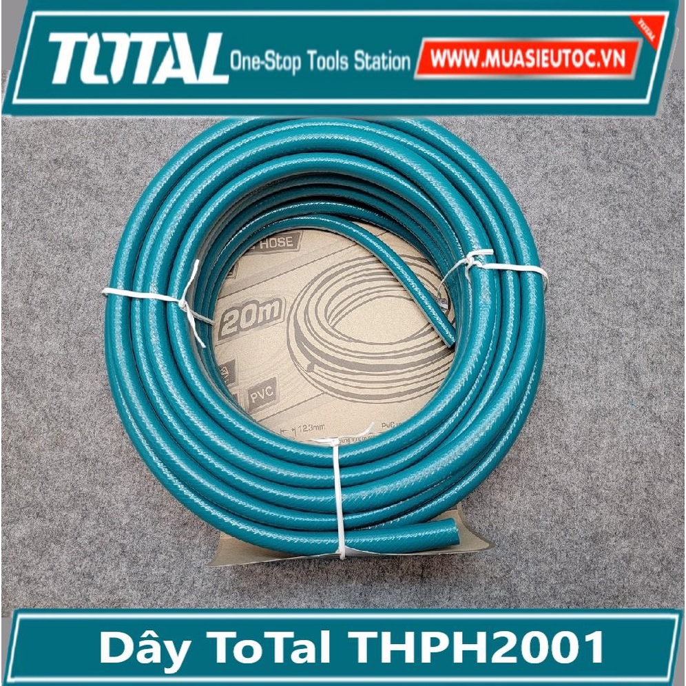 TOTAL Cuộn Ống Nước 20 mét Tưới Cây 1/2" 300psi PVC THPH2001 Lionking