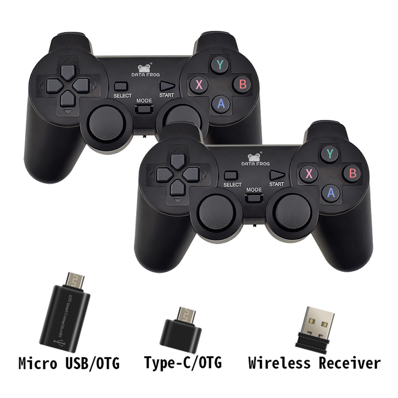 2 Tay Điều Khiển Trò Chơi Không Dây USB Cho Game stick các loại máy giả lập Retro Điện Thoại Di Động Android PC