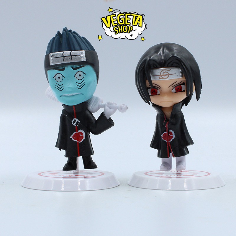 Mô hình Naruto - Team Akatsuki - Figure Set 11 nhân vật trong Naruto Chibi - Cao 7cm