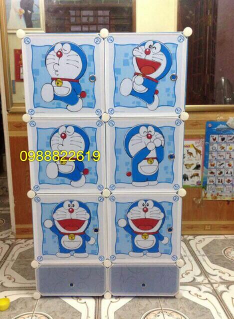 TỦ NHỰA QUẦN ÁO LẮP GHÉP 6+2 Ô GIÀY SIZE SÂU 47cm. Tặng treo đồ. Hàng chuẩn y hình