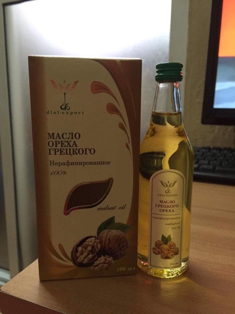 Dầu óc chó Nga xách tay 100ml date 2020