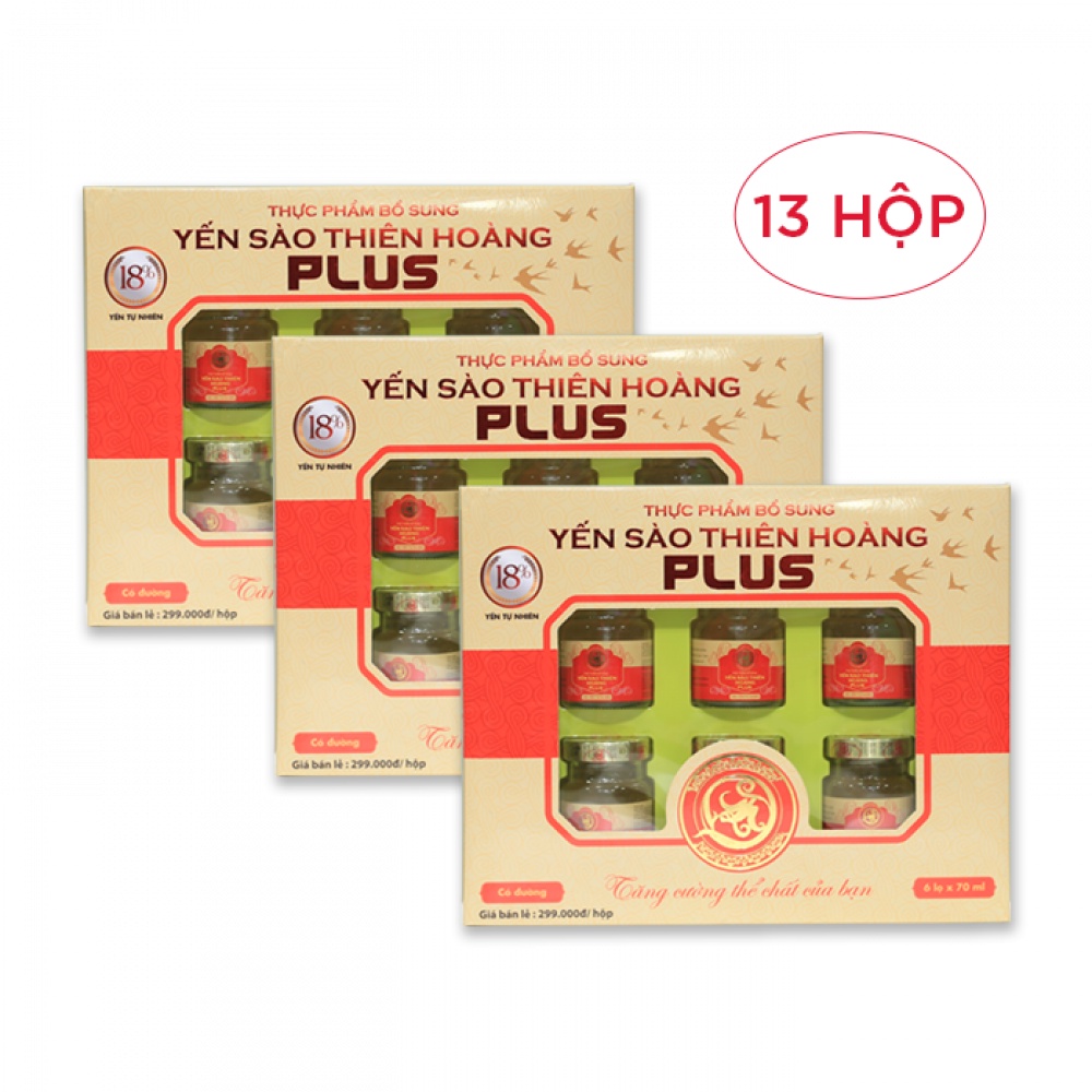Hộp Yến Sào Thiên Hoàng 18% (6 Lọ/ Hộp)