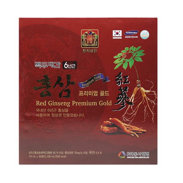 Nước hồng sâm Premium Gold 70ml*30 gói