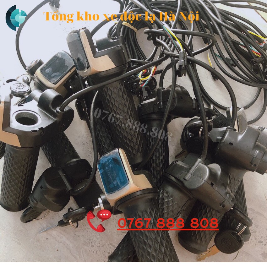 💥 Tay ga xe điện Theli - Cụm đồng hồ xe điện Theli