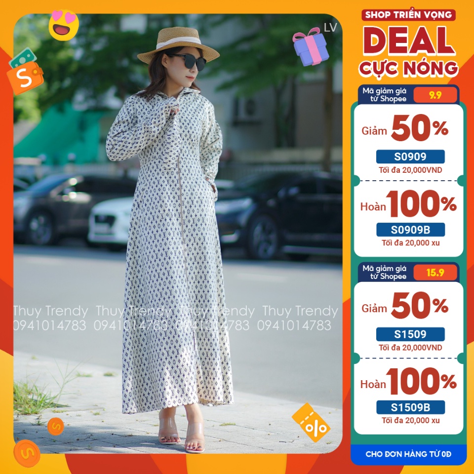 Áo chống nắng dáng dài toàn thân cho nữ chất umi tặng kèm khẩu trang - ao chong nang nu - ao chong nang