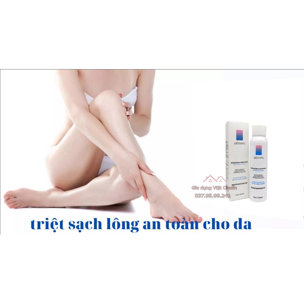 Tẩy lông vùng kín lông chân nam nữ, lông nách dạng chai xịt bọt dung tích 150ml lành tính không gây đau rát GD09