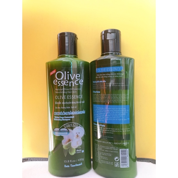 Sữa tắm cho chó mèo Olive 450ml nhiều loại, nhiều công dụng