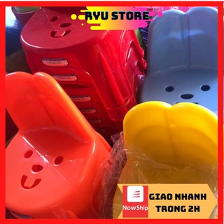Ghế nhựa cho bé ❤️𝑭𝑹𝑬𝑬𝑺𝑯𝑰𝑷❤️ ghế nhựa hình thỏ cho các bé yêu