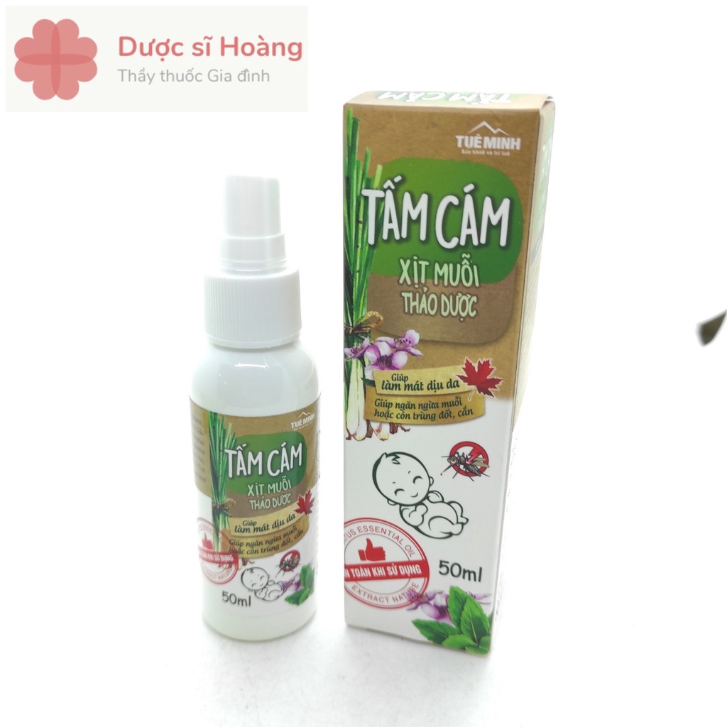 Xịt Muỗi Thảo Dược Tấm Cám - Ngăn Ngừa Muỗi, Côn Trùng Đốt, Giúp Làm Mát Dịu Da