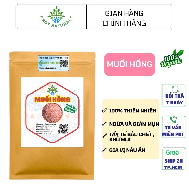 Muối hồng Hymalaya mịn | Bột Natural