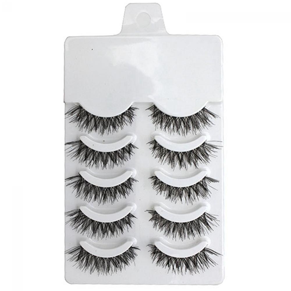 Set 5 Cặp Lông Mi Giả Dày Tự Nhiên Thời Trang