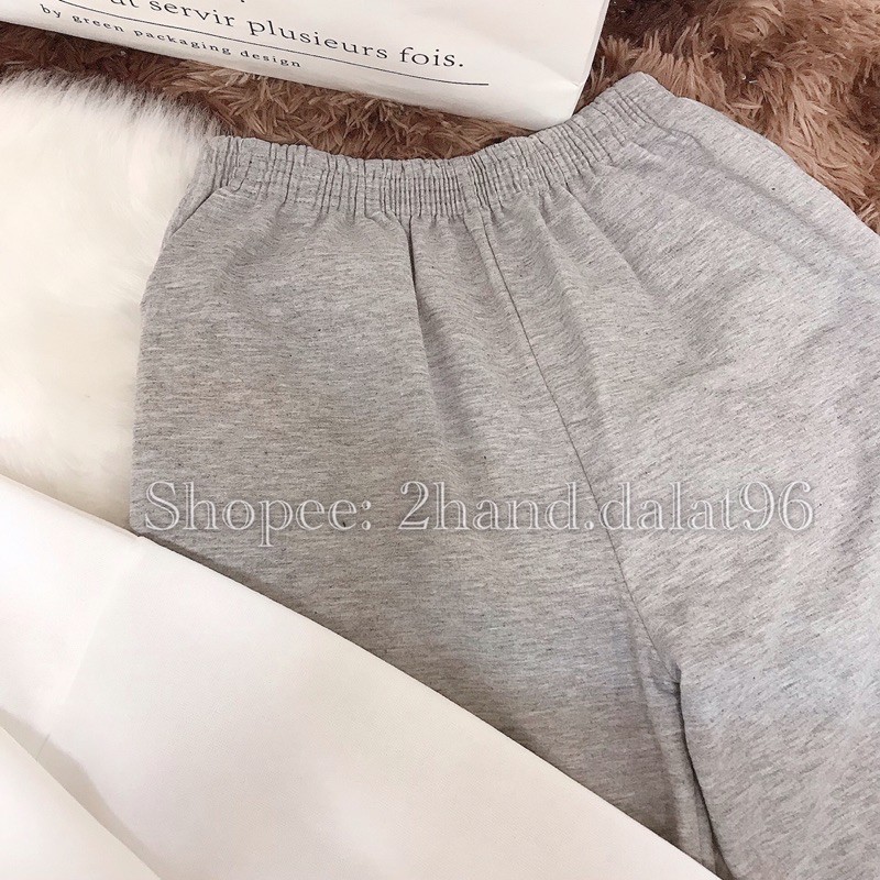 [ FREESHP TỪ 50K ] Set bộ nỉ form thụng quần xám jogger siêu Hot, Set nỉ form rộng unisex Hàn quốc phối màu siêu xinh