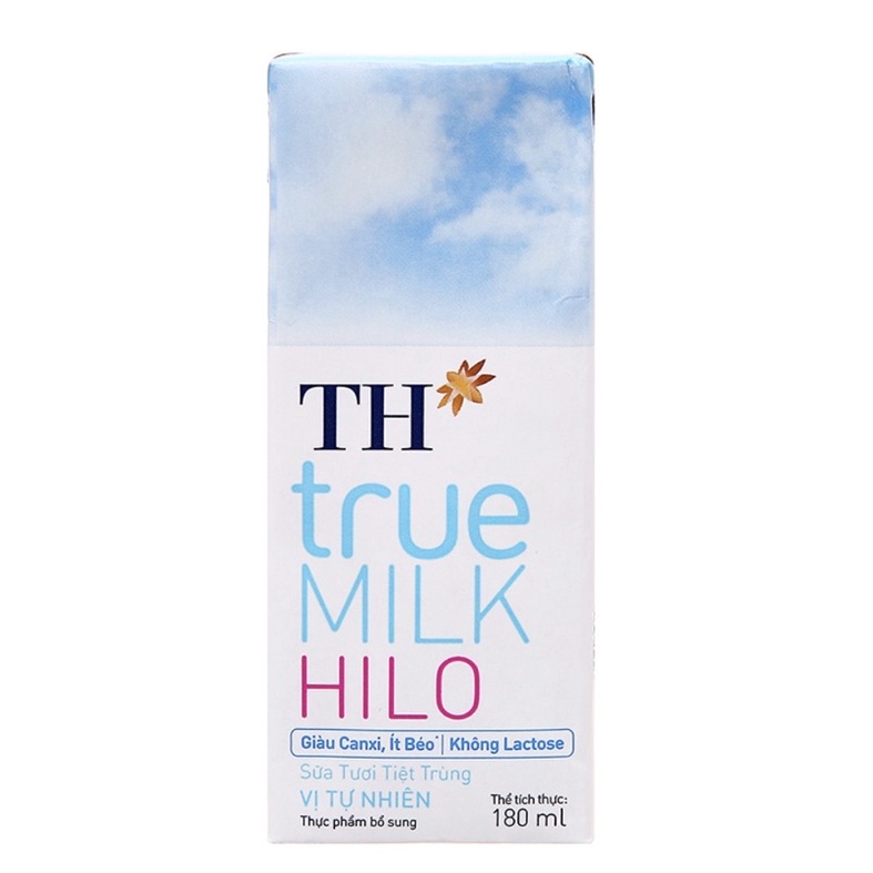 Sữa tươi tiệt trùng TH true MILK hộp 180ml