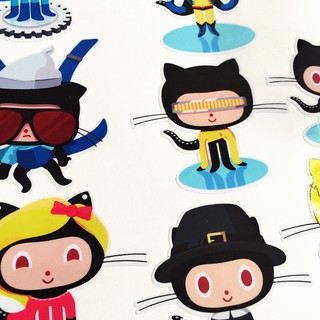 Bộ Sticker GitHub Developer Programing Lập Trình Viên - Chống Thấm Nước