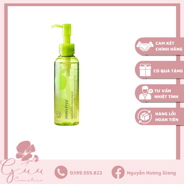 Dầu tẩy trang táo Innisfree Apple Seed Cleansing Oil 150ml - Guu