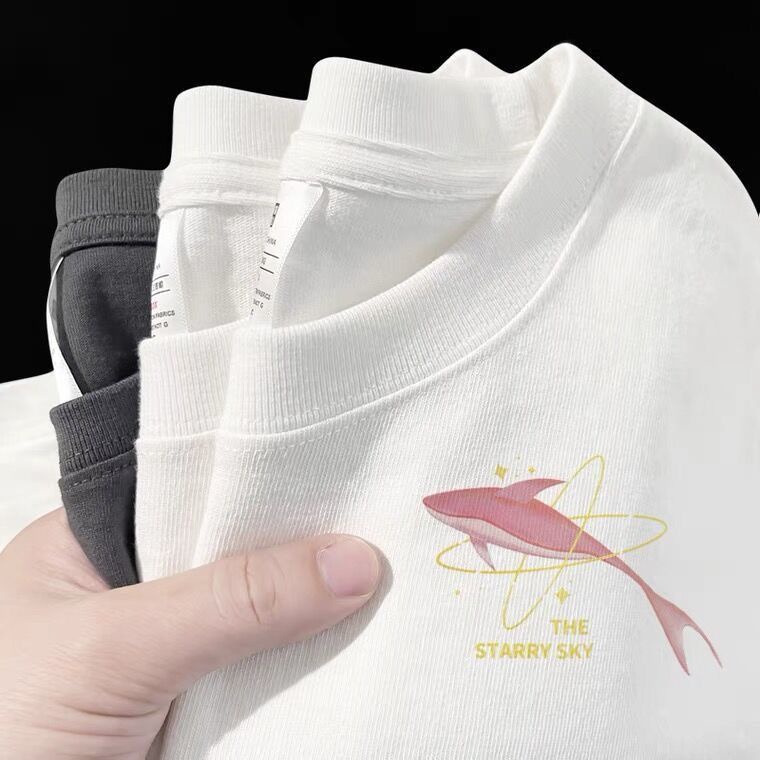 Áo Thun 100% Cotton Nguyên Chất Ngắn Tay Thời Trang Mùa Hè Hàn Quốc Cho Nữ