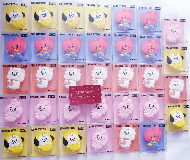 Official Bt21 baby Smarttok/ BT21 Griptok đỡ điện thoại