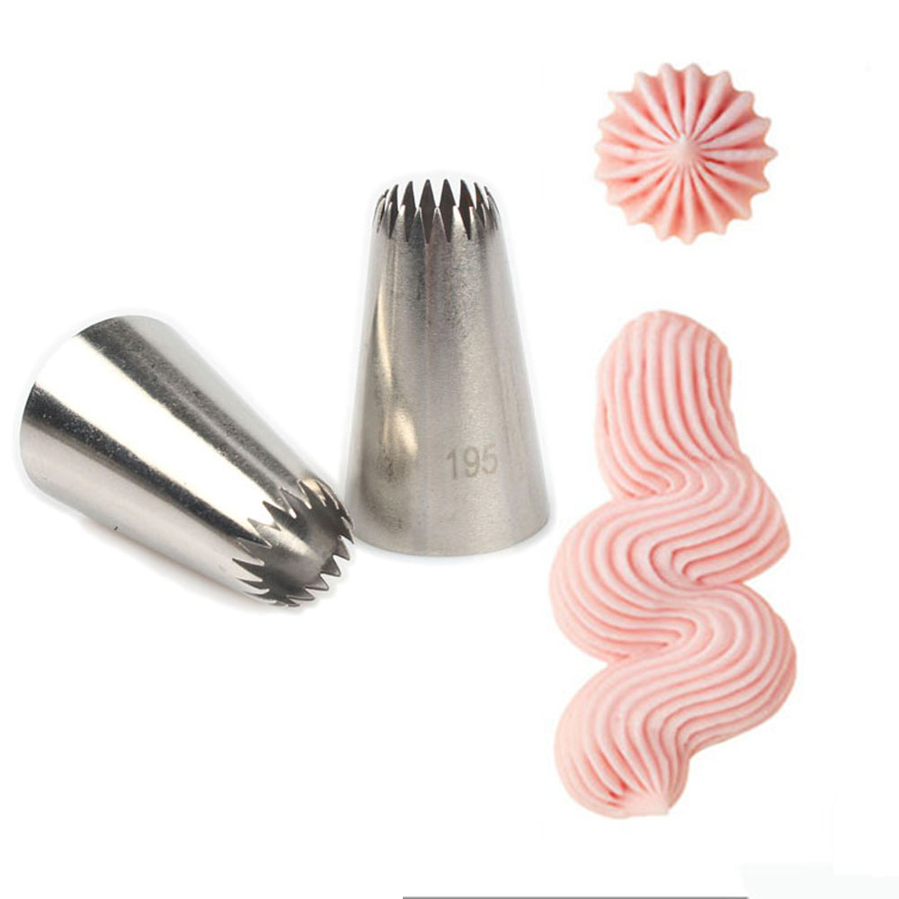 Lanfy #Đuôi Bắt Bông Kem Trang Trí Bánh 195 Bằng Thép Không Gỉ