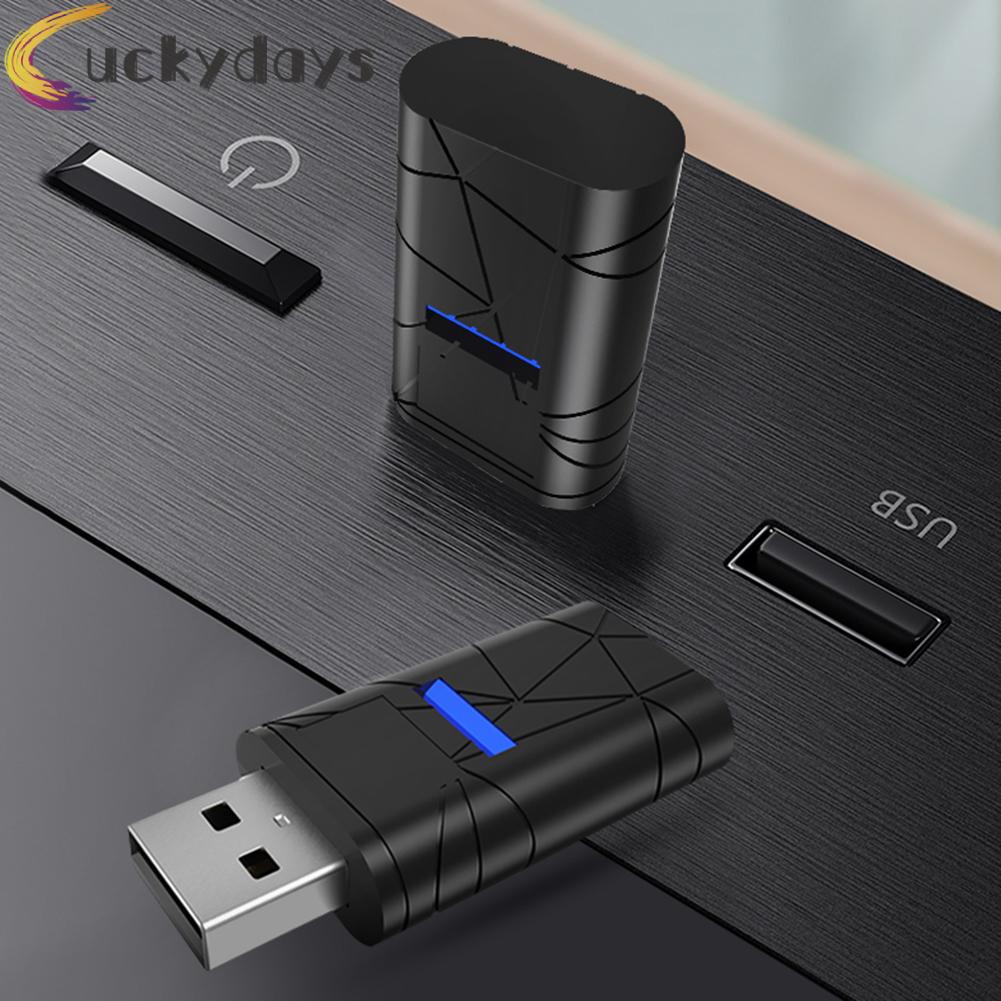 LUCKYDAYS USB Bluetooth-compatible Receiver for PS5 PS4 Controller PC Wireless Audio Transmitter