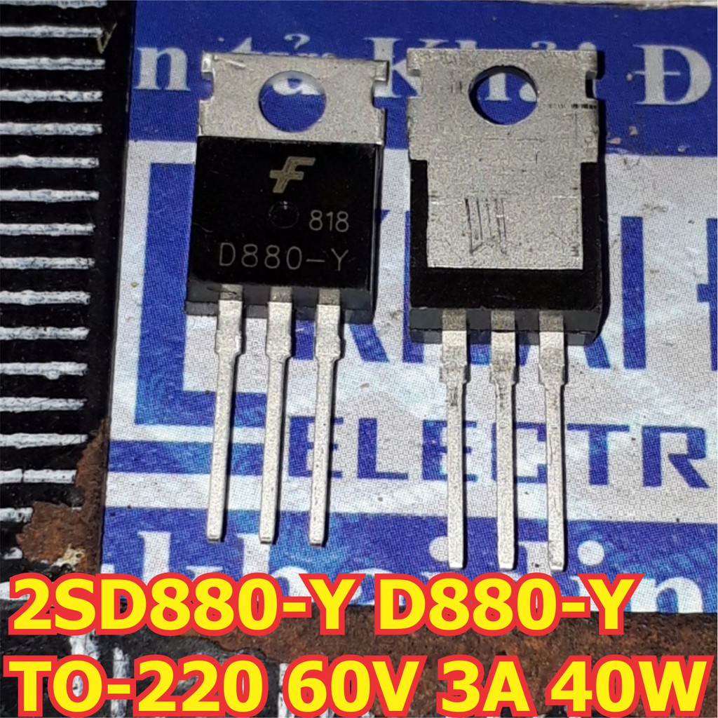 10 con 2SD880-Y D880-Y TO-220 60V 3A 40W NPN-TRANS (giá 10 con) KDE1229