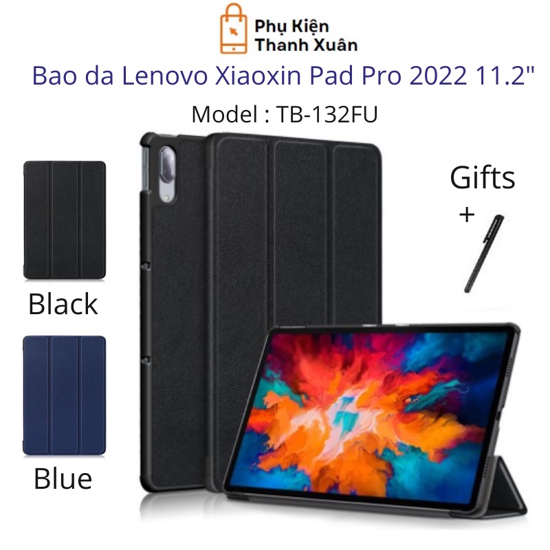 Bao da Lenovo Xiaoxin Pad Pro 2022 11.2" TB-132FU | Gập dựng được | Tặng kèm bút