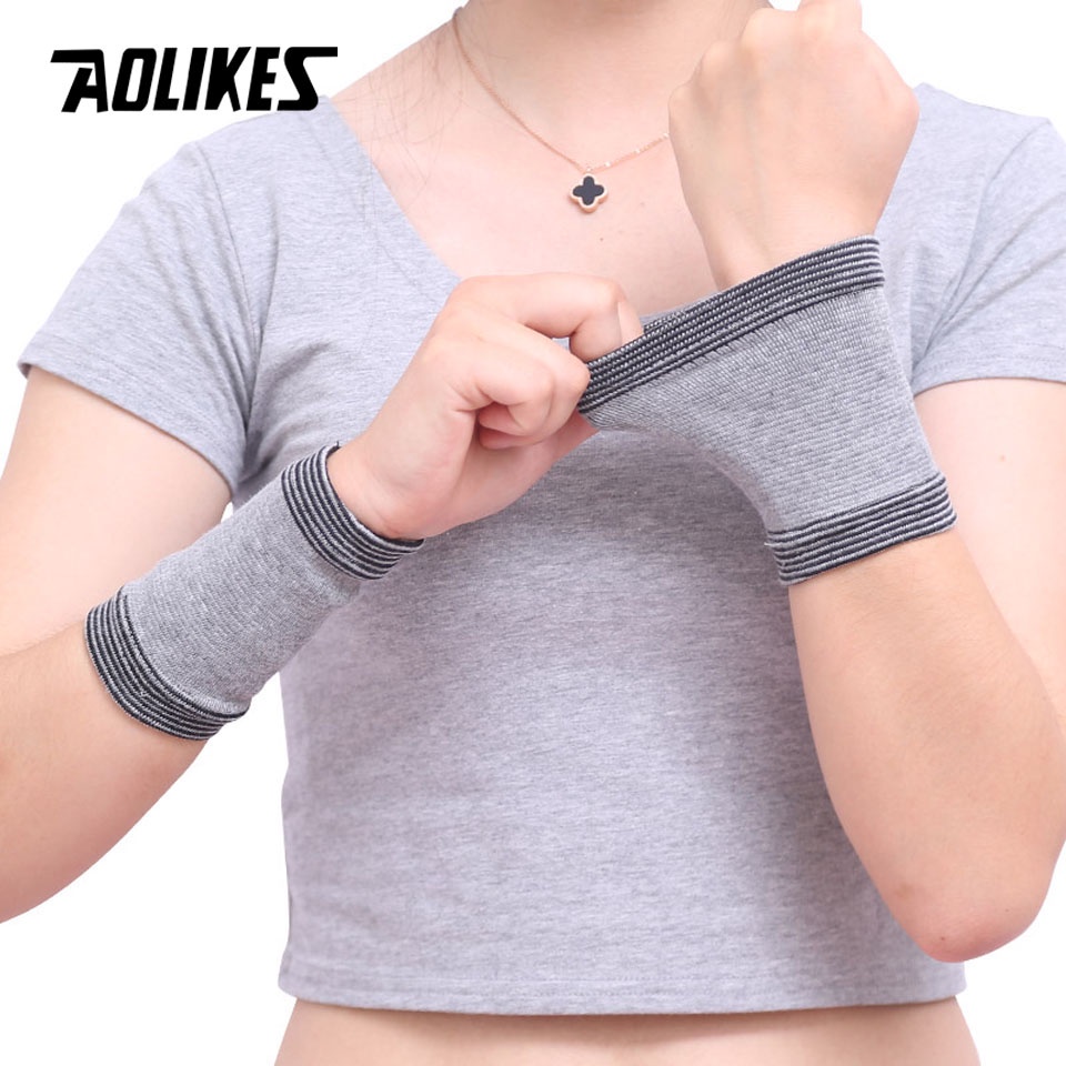 AOLIKES 1 Cặp Đai Quấn Bảo Vệ Đầu Gối / Khuỷu Tay / Mắt Cá Chân Hỗ Trợ Tập Thể Thao