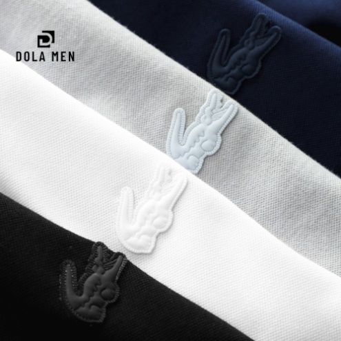 Áo Thun Nam Cổ Tròn, Áo Phông Viền Cổ LACOSTE BASIC FRANCE SlimFit Xuất Xịn Vải Cao Cấp