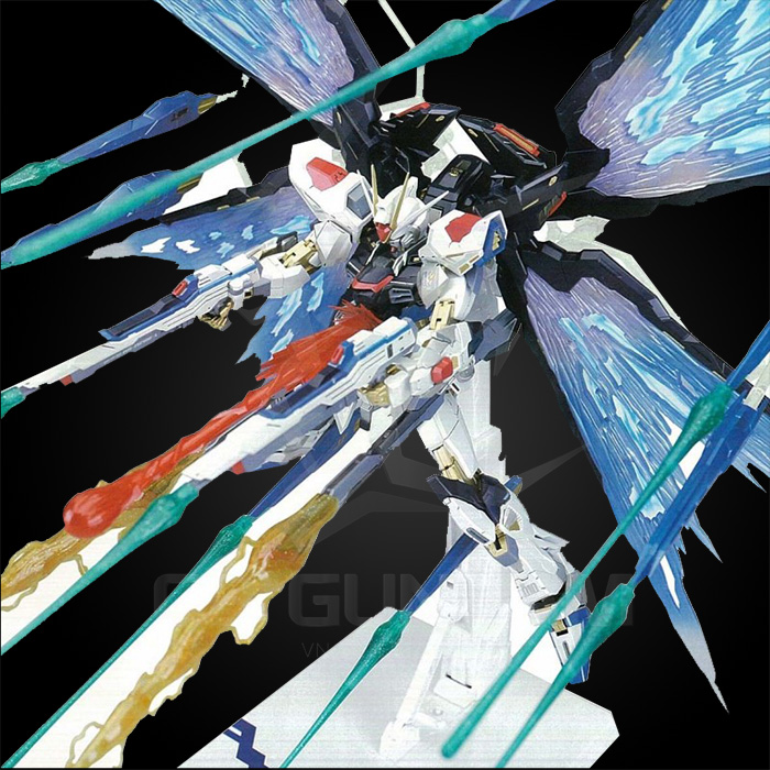 MÔ HÌNH GUNDAM MG HIRM 1/100 DRAGON MOMOKO ZGMF-X20A STRIKE FREEDOM GUNDAM METAL FRAME & WING OF LIGHT &EFFECT PART MMK