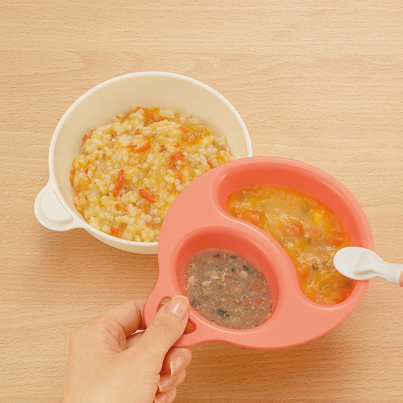 Bát ăn dặm cho bé bộ chén khay chia ngăn kiểu Nhật nhựa cao cấp an toàn 2X MART