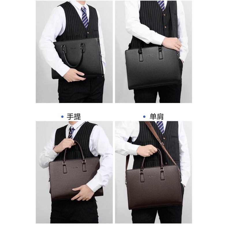 Cặp Văn Phòng . Cặp Da Công Sở Cao Cấp PUANDA  ,Chất liệu Da Cao Cấp ,Đựng Laptop ,Chống nước,Vệ sinh dễ dàng