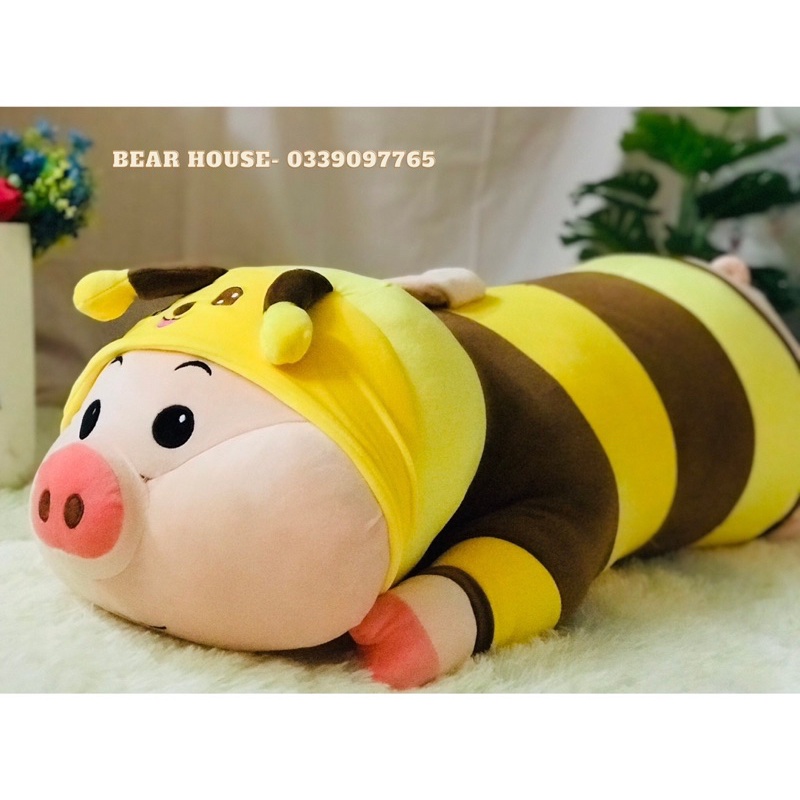 GẤU BÔNG HEO COSPLAY ONG VÀNG DỄ THƯƠNG SIZE 120CM