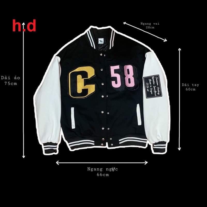áo khoác gió dù bomber 1 lớp phối tay trắng số 53 | BigBuy360 - bigbuy360.vn