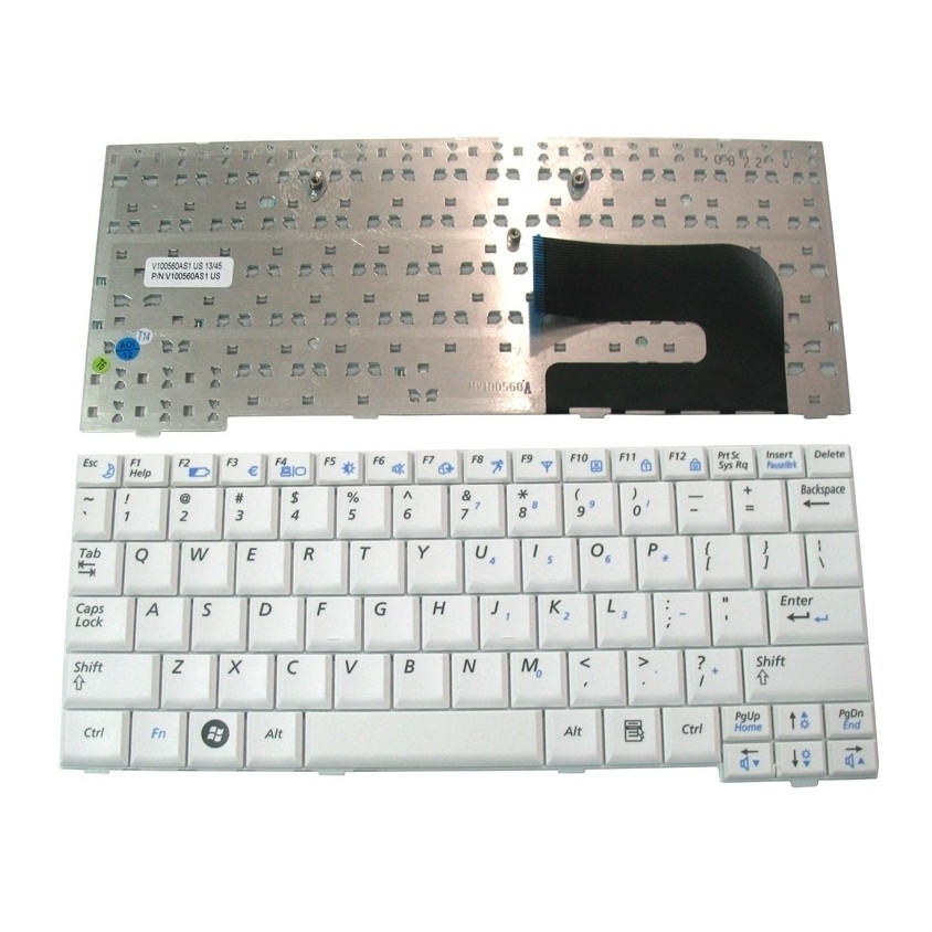 Bàn phím Laptop SAMSUNG NC10 N110 NP-N130 N140 NC310 ND10(Trắng) - Hàng nhập khẩu