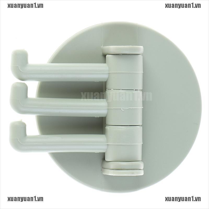 [XUANYUAN1] Móc Treo Đồ 3 Nhánh Dạng Xoay Liền Mạch Sáng Tạo Cho Phòng Tắm