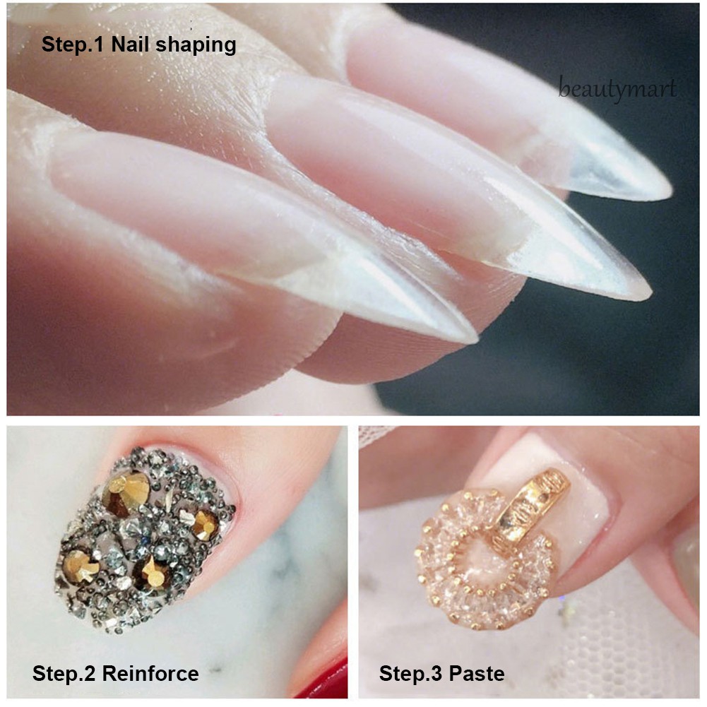 [Hàng mới về] Gel làm móng nghệ thuật 10/20g giúp giữ lớp sơn móng tay lâu bền