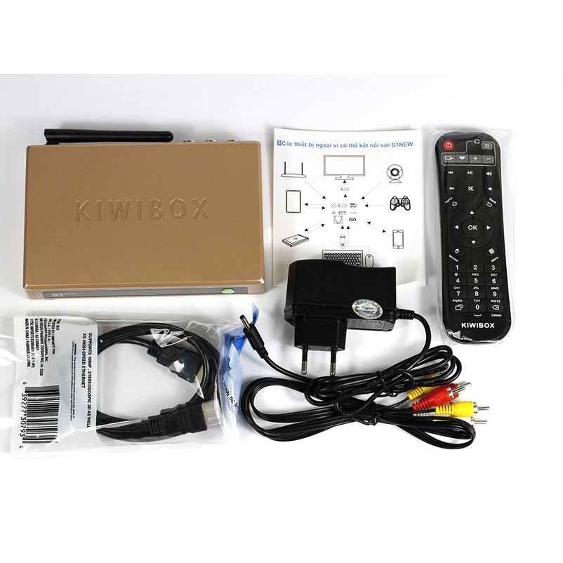 Đầu Android TV Box Kiwibox S1  New Kiwi 7.1 Hỗ trợ Điều Khiển Giọng Nói - Hàng Chính Hãng