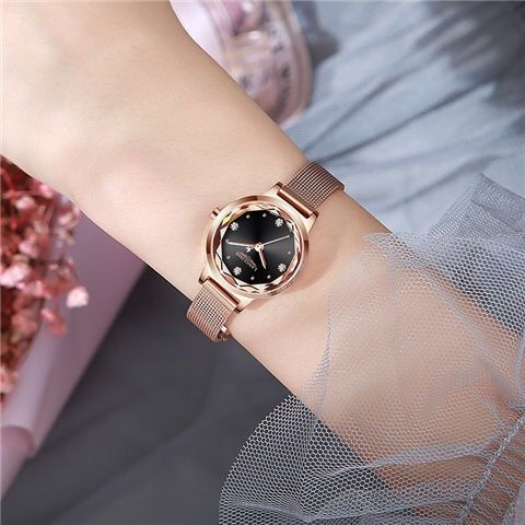 Đồng Hồ Đeo Tay Chống Thấm Nước Kiểu Dáng Đơn Giản Hợp Thời Trang Cho Nữ