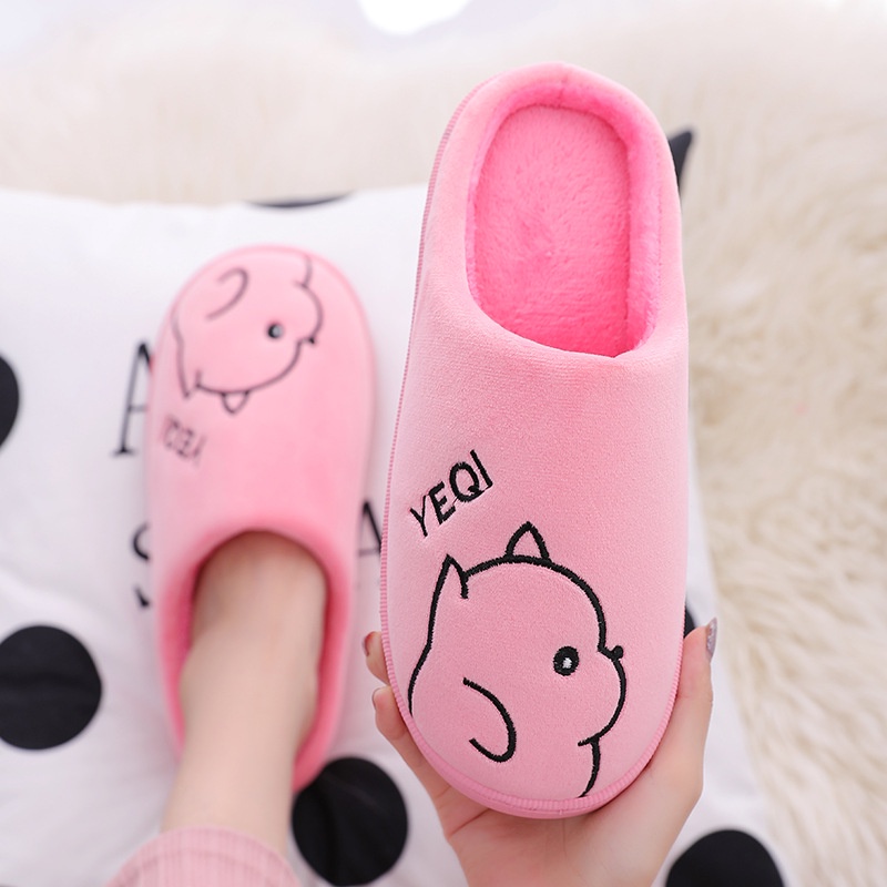 Dép Bông Mang Trong Nhà Hình Hoạt Hình Dễ Thương Warm&Cute A145